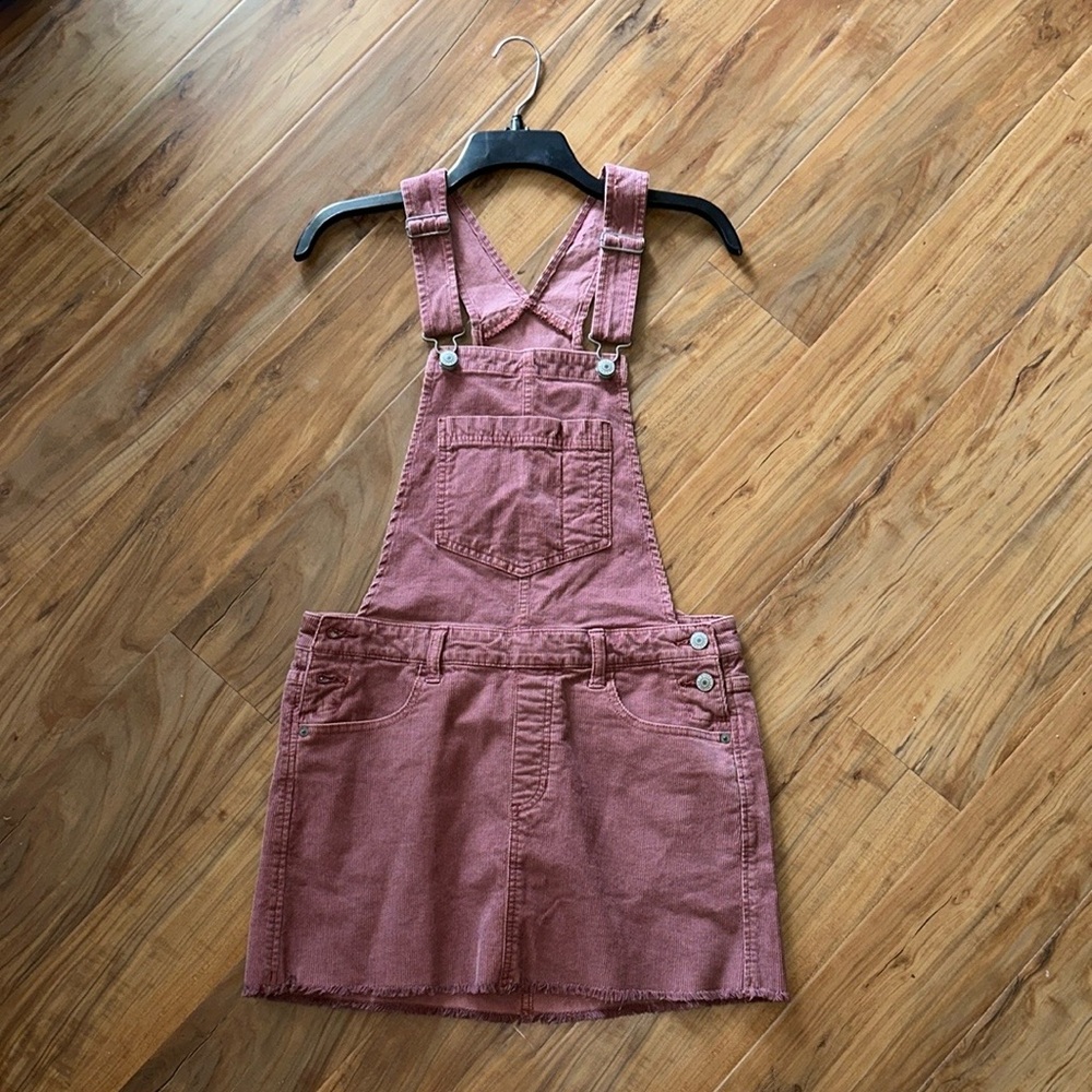 American Eagle Outfitters Pink Overall Dress